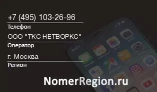 Кто звонил с 4951032696 - регион и оператор